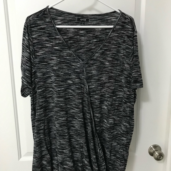 Apt. 9 Tops - Apt 9 Black Pullover Rayon/Spandex Top Size 2X EUC